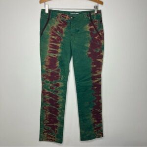Rare vintage Volcom tie dye pants green size 7